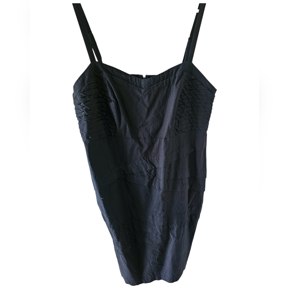 Torrid Black Pleated Cami Tank Top Size 24 Plus Size Smocked Back Adjustable Str